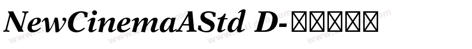 NewCinemaAStd D字体转换